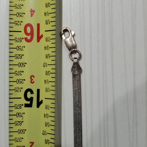 Italian 925 silver 16" necklace. - Picture 6 of 11